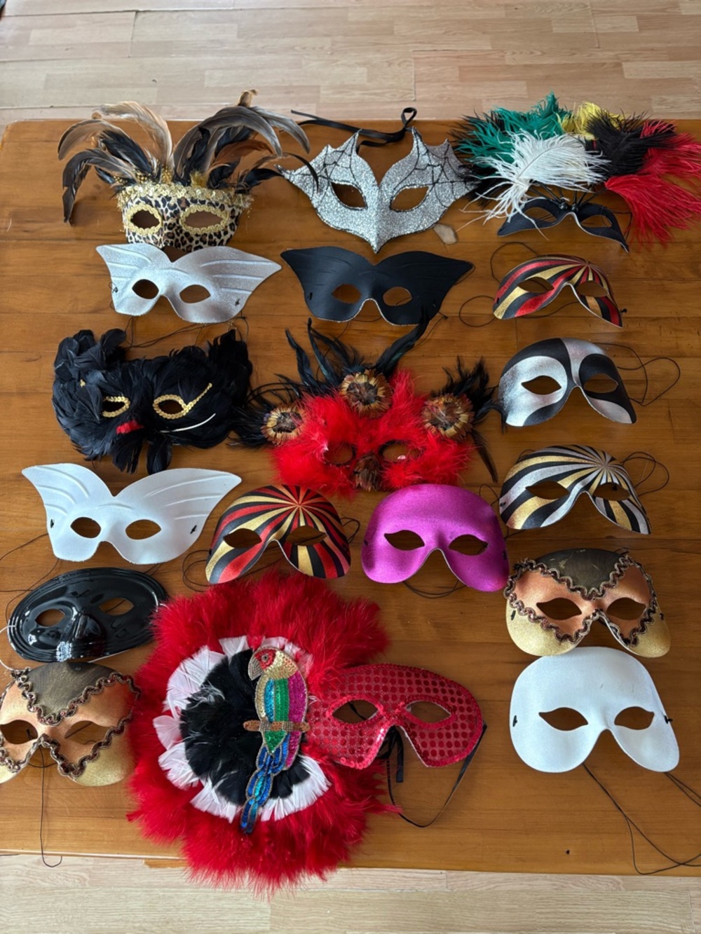 Masquerade Mask Lot - Feathered & Glitter Styles